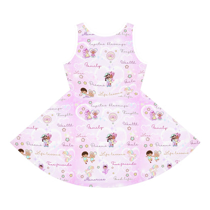 Girls' Sleeveless Selflove Sundress (AOP) (gifts)