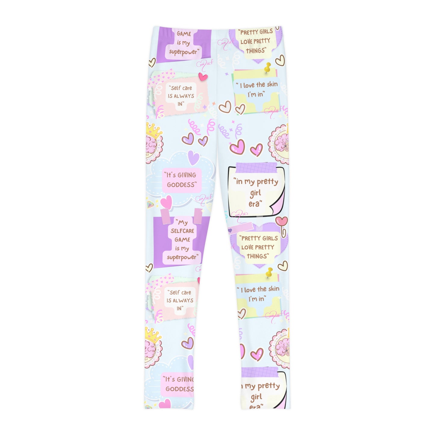workout girl Youth Full-Length Leggings (AOP) health/gift