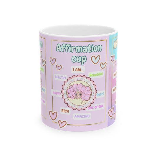 Annipuf magical affirmation Ceramic Mug, (11oz)