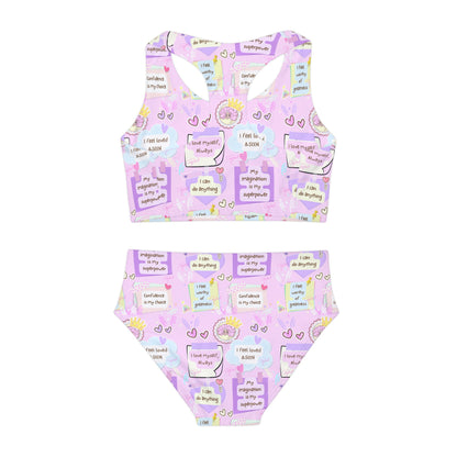 Im perfect Girls Two Piece Swimsuit (AOP) summer